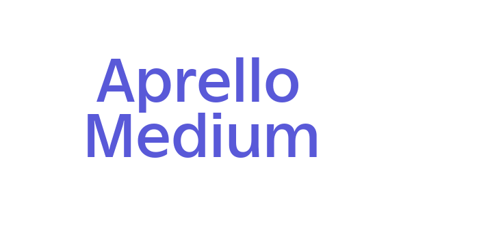 Aprello Medium Font Download