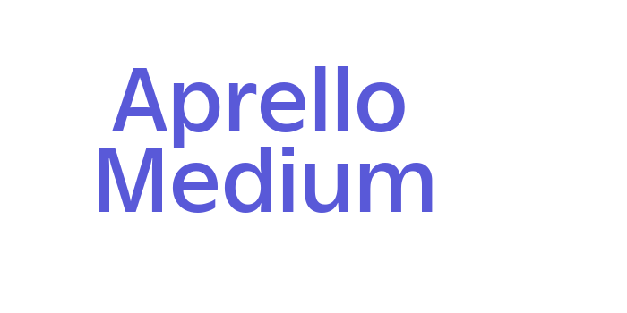 Aprello Medium Font