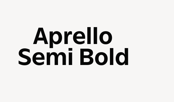 Aprello Semi Bold Font