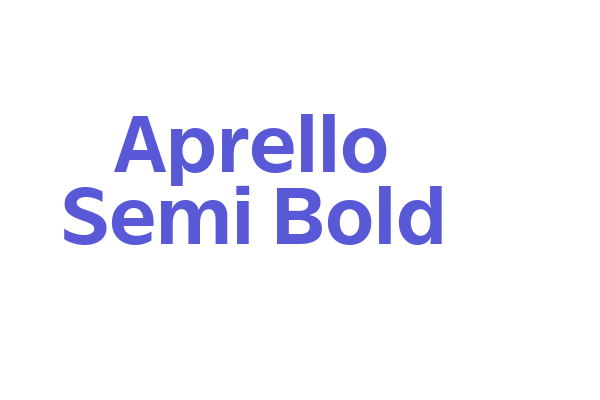 Aprello Semi Bold Font