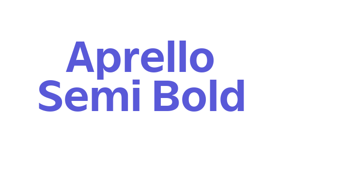 Aprello Semi Bold Font Download