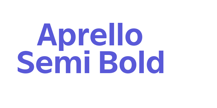 Aprello Semi Bold Font