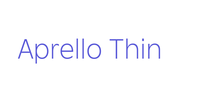 Aprello Thin Font Download