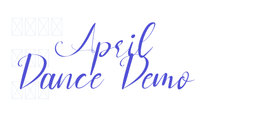 April Dance Demo-font-download