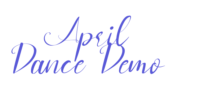 April Dance Demo Font