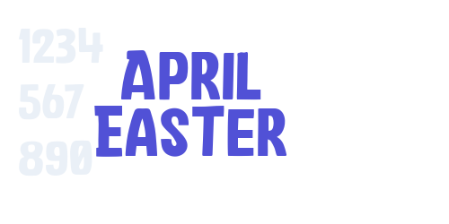 April Easter-font-download