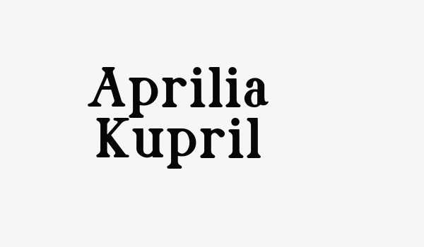 Aprilia Kupril Font