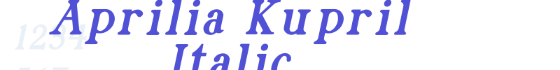 Aprilia Kupril Italic-font