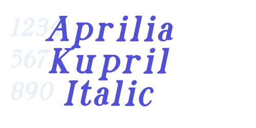 Aprilia Kupril Italic-font-download
