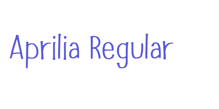 Aprilia Regular Font