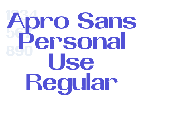 Apro Sans Personal Use Regular