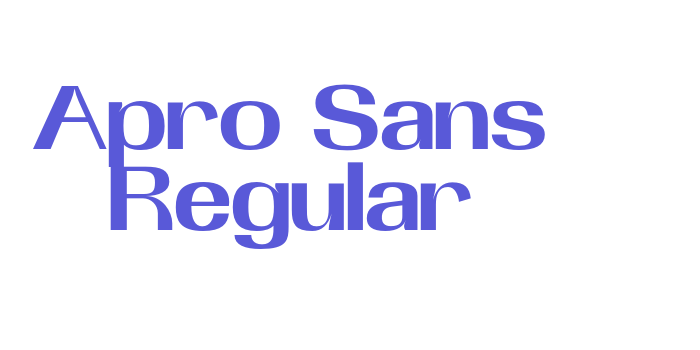 Apro Sans Regular Font Download