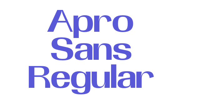 Apro Sans Regular Font