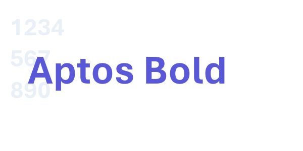 Aptos Bold font free