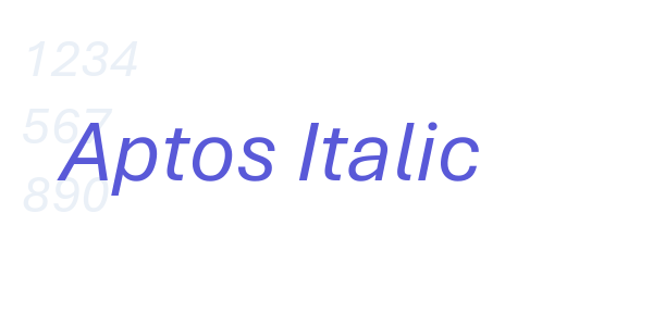 Aptos Italic font free