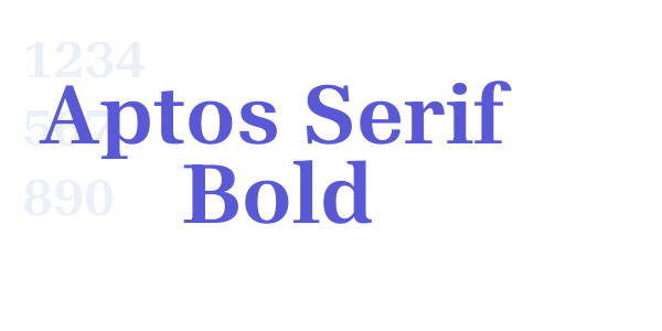 Aptos Serif Bold font free