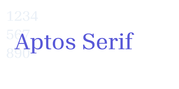 Aptos Serif font free