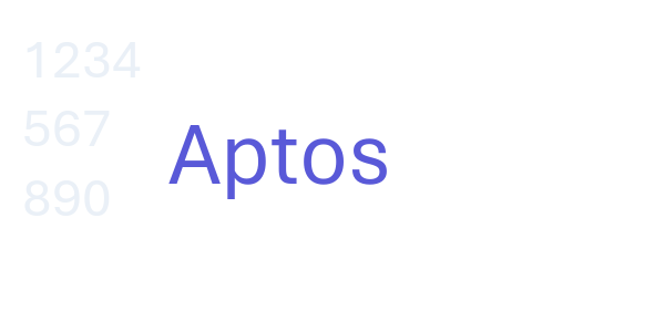 Aptos font free