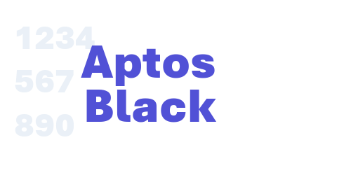 Aptos Black-font-download