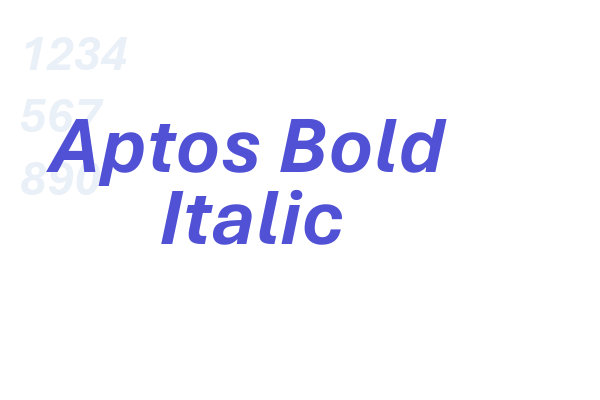 Aptos Bold Italic