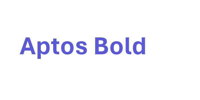 Aptos Bold Font Download