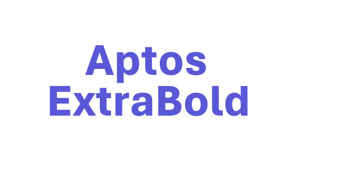 Aptos ExtraBold Font Download