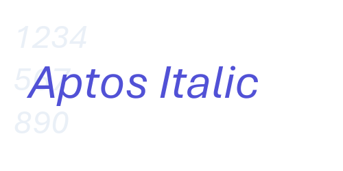 Aptos Italic-font-download