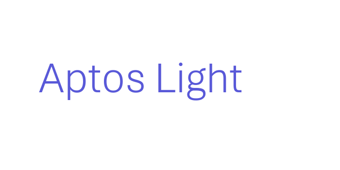 Aptos Light Font Download