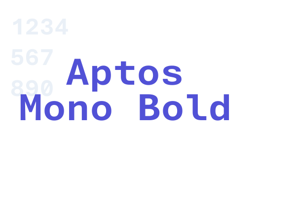 Aptos Mono Bold