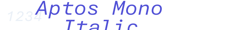 Aptos Mono Italic-font