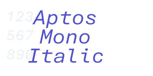 Aptos Mono Italic-font-download