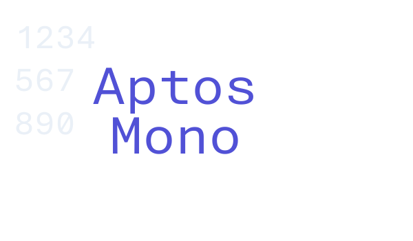 Aptos Mono font download