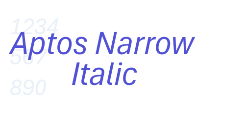 Aptos Narrow Italic-font-download