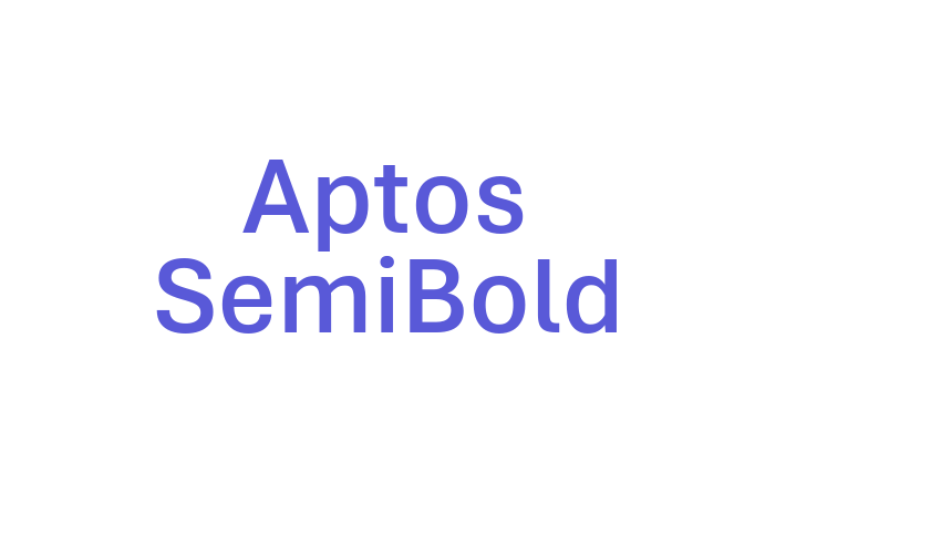 Aptos SemiBold Font Download