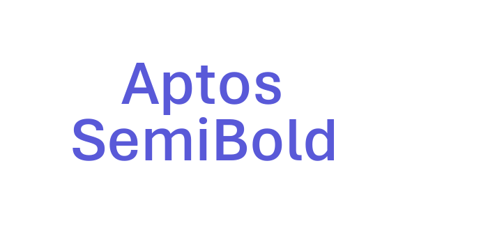 Aptos SemiBold Font Download