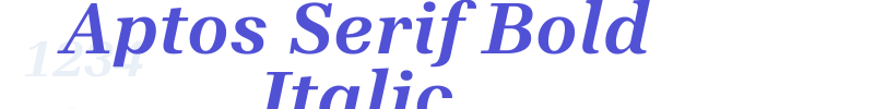 Aptos Serif Bold Italic-font