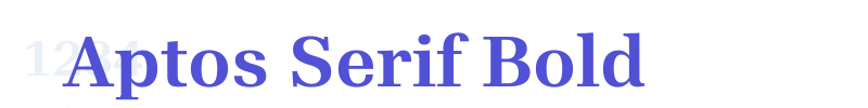 Aptos Serif Bold-font