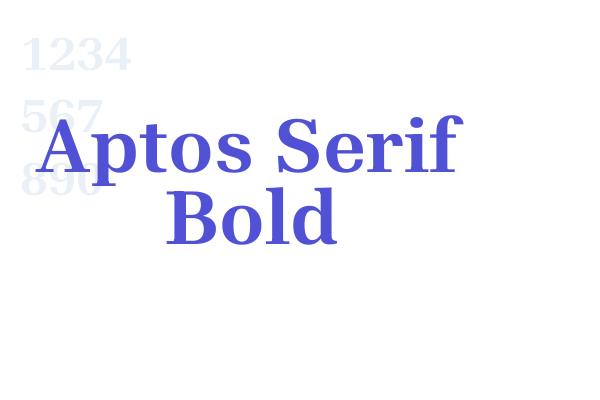Aptos Serif Bold