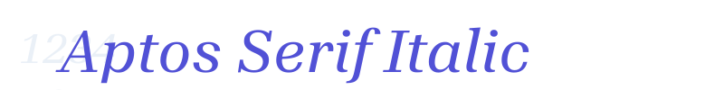 Aptos Serif Italic-font