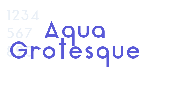 Aqua Grotesque font free