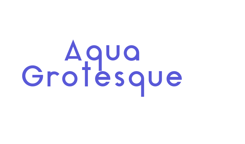 Aqua Grotesque Font