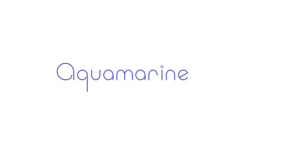 Aquamarine font free