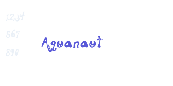 Aquanaut font