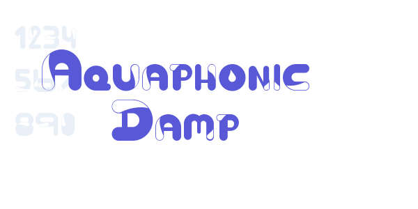 Aquaphonic Damp font free