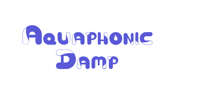 Aquaphonic Damp Font Download