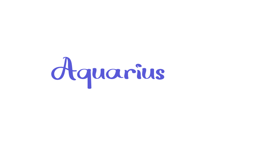 Aquarius Font