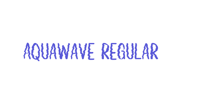 Aquawave Regular Font Download