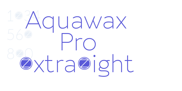 Aquawax Pro ExtraLight font free