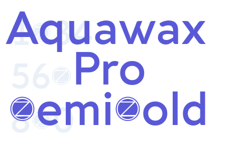 Aquawax Pro DemiBold Font Download