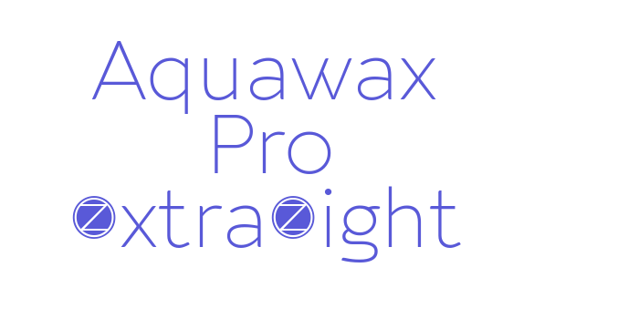 Download Aquawax Pro ExtraLight Font